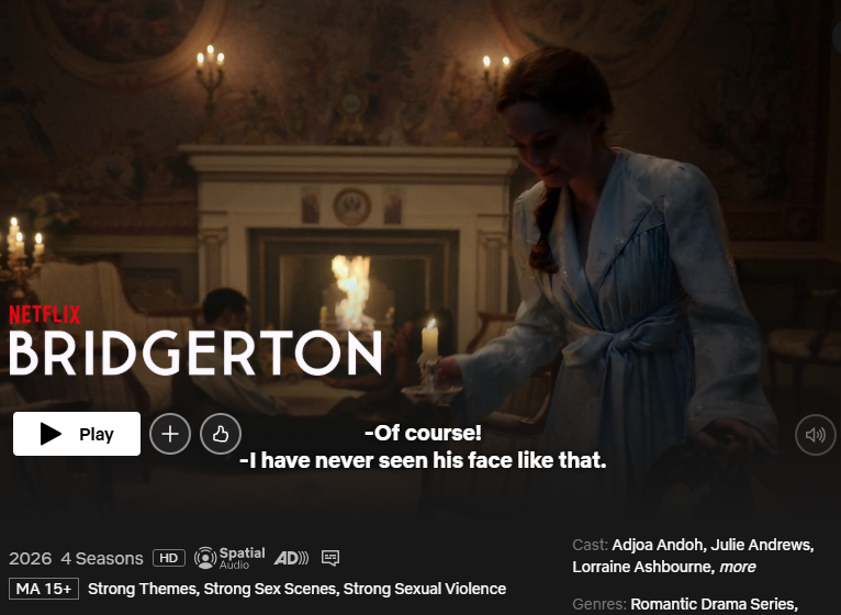 Netflix Series- Bridgerton Season 4