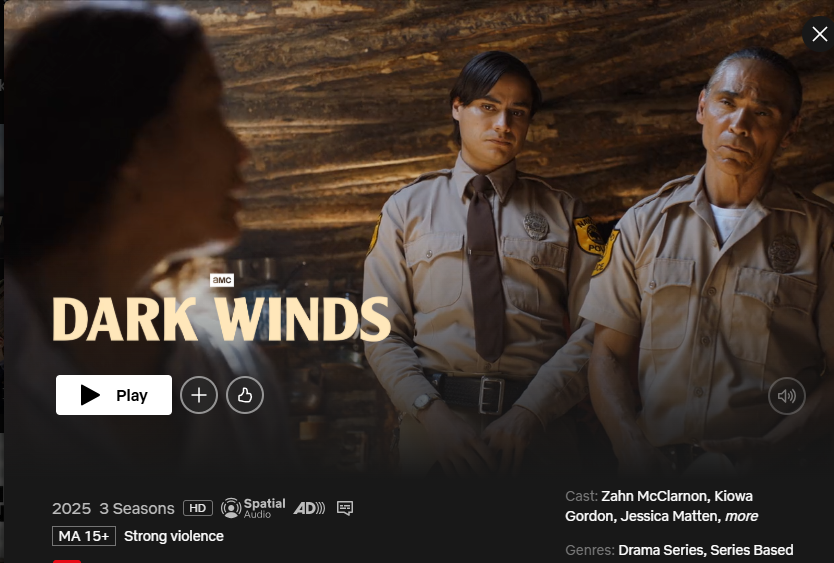 Netflix movies-Dark Winds: The Critics' Favorite